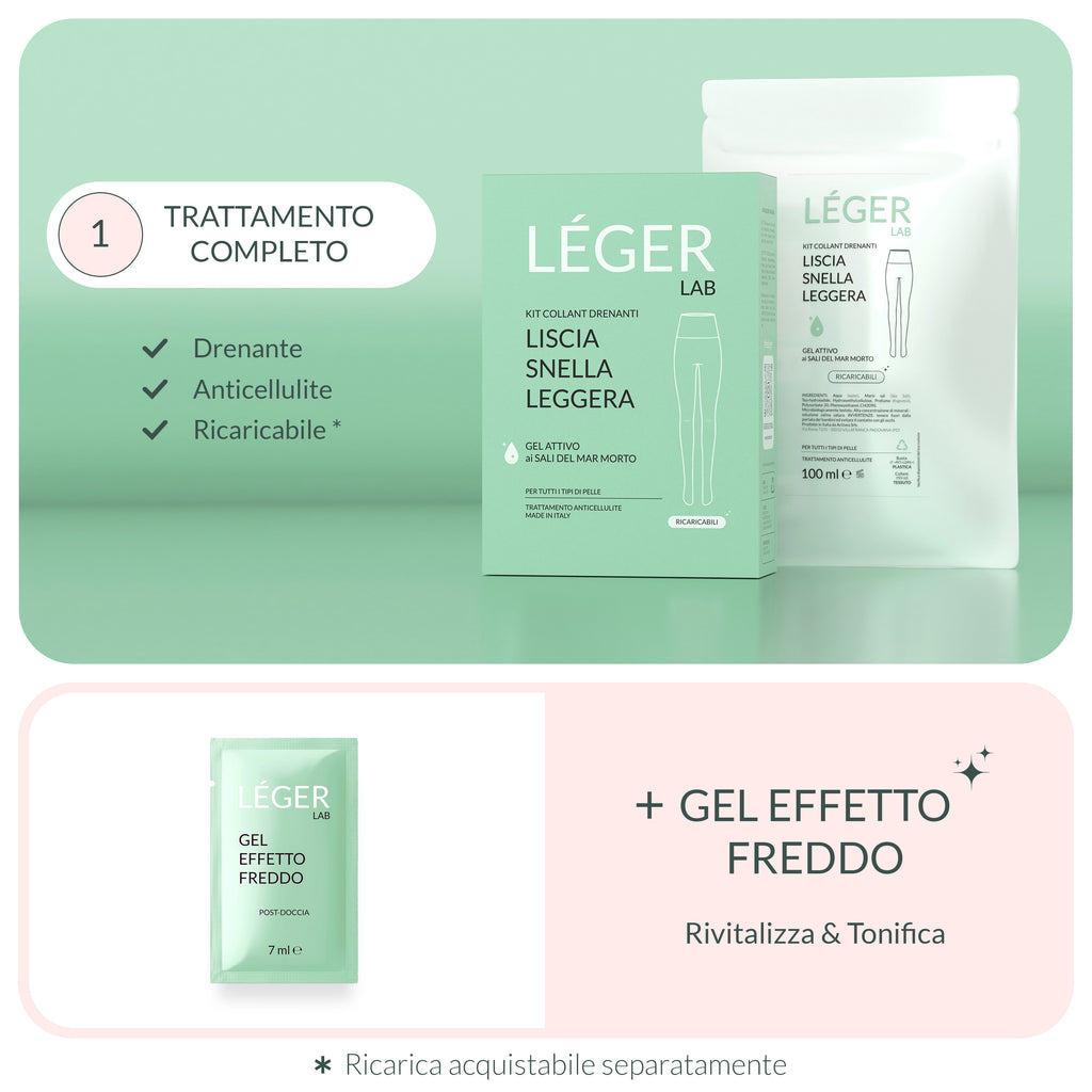Kit Collant Drenante ai Sali del Mar Morto Léger LAB - 1 trattamento