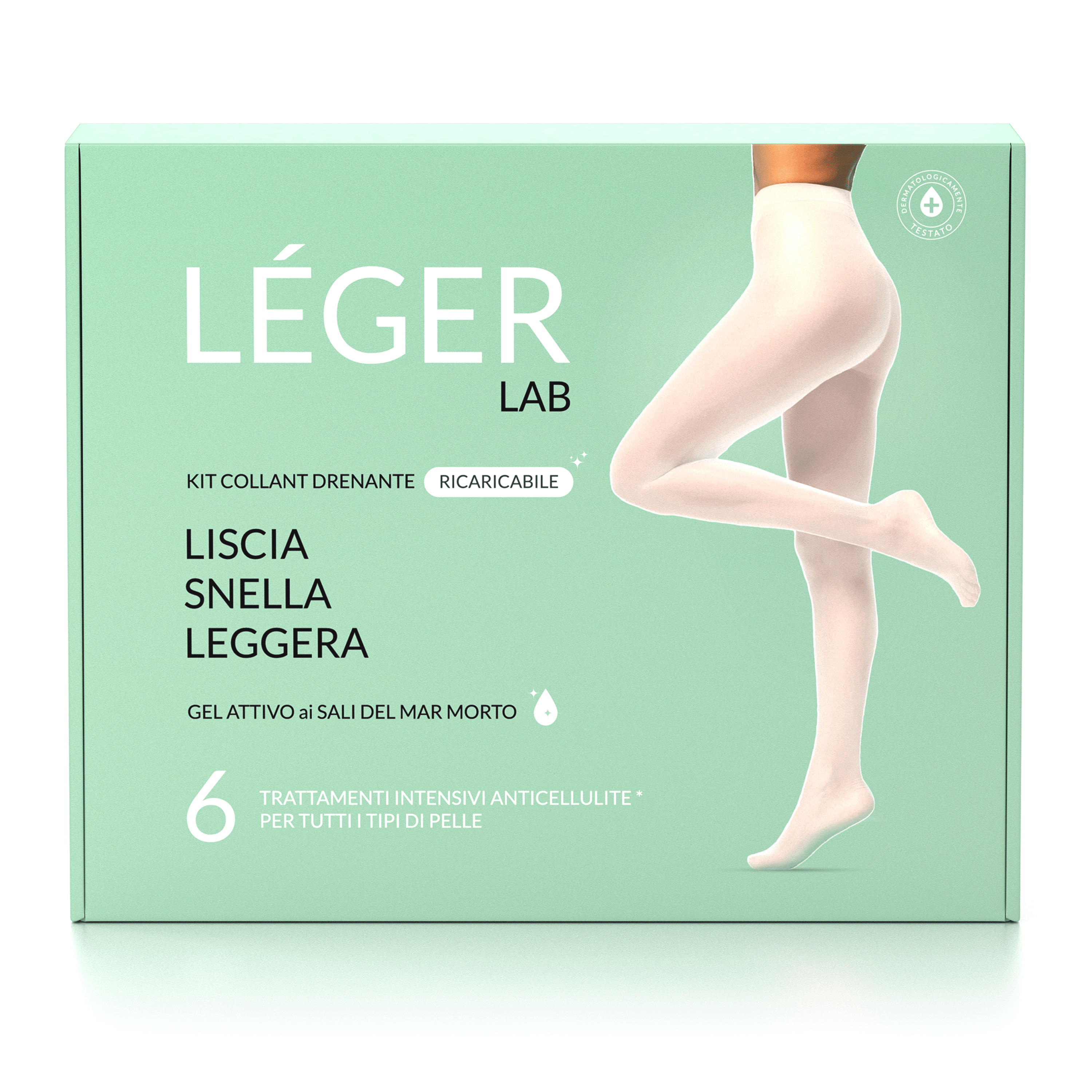 Kit Collant Drenante ai Sali del Mar Morto Léger LAB - 6 trattamenti